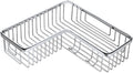 TENOVEL Shower Corner Shelf,304 Caddy Stainless Steel Rustproof,Soap Caddy Shower Organizer Wall Mounted Basket,Polished Finish，Right-Angle Basket