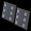 6 PCS Shower Caddy Adhesive Replacement Sticker for Large Diameter Bathroom Basket, Self-adhesive Hooks for Wall Mounted Laundry Hamper, No Drill Storage Shelf, Corner Shelves