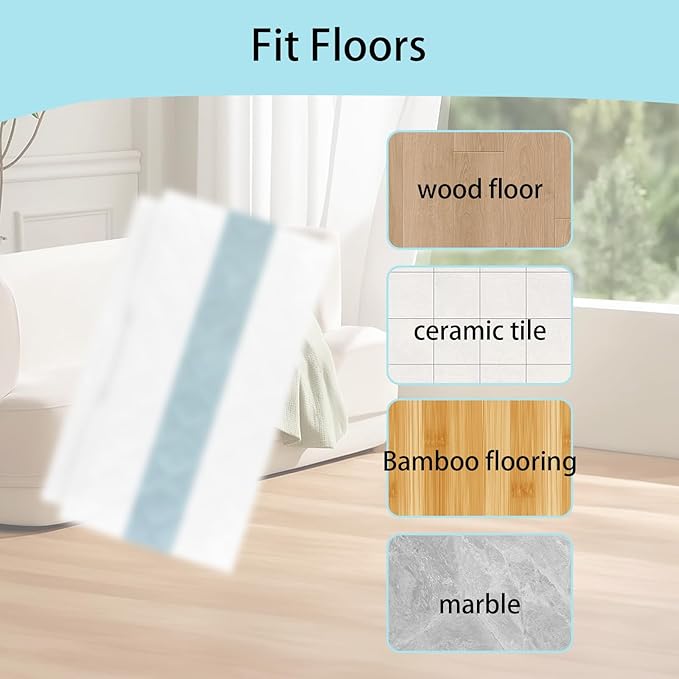 10PCS Disposable Hard Floor Mop Pad Refill for Shark VACMOP Pro VM252 VM200 VM190 VM250 VM251 VM200C VM252C QM250 VC205 Vacuum Cleaner Replacement Pads