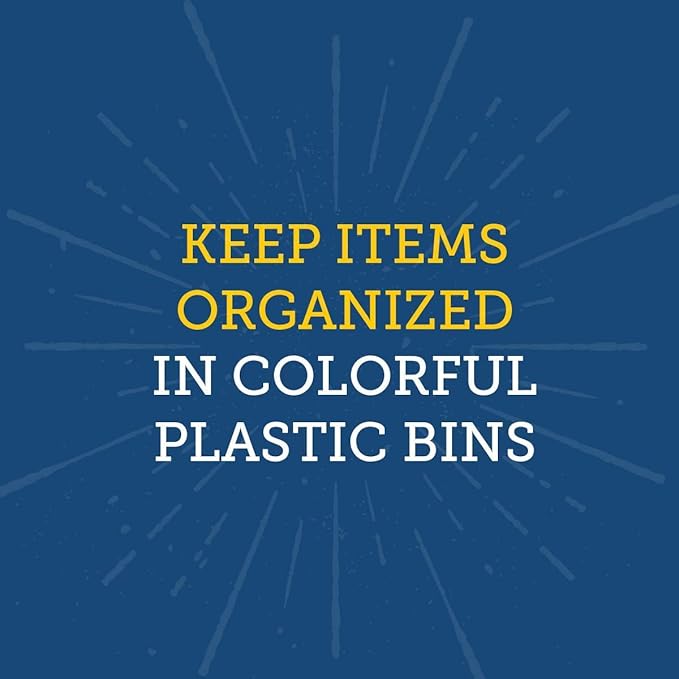 Really Good Stuff Classroom Stacking Bins - Neon - Set of 4