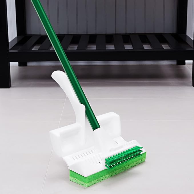 Libman Scrubster Mop Refill Pack, Three #3105 Refills Extra-Absorbent, Cellulose Coated Sponge Replacement Heads for The Libman Scrubster Mop, 3 Pack