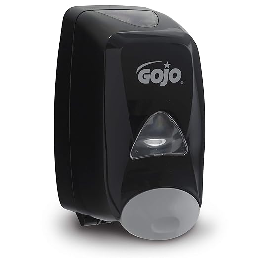 GOJO FMX-12 Push-Style Foam Soap Dispenser, Black, for 1250 mL FMX-12 Foam Soap Refills (Pack of 1) - 5155-06
