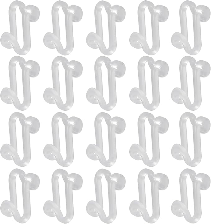 60 Pcs Clear Clothes Hanger Connector Hooks - Space Saving Plastic Hooks for Velvet, Heavy Duty Hangers, Organize Closet with Stackable Transparent Cascading Hooks(60 Pack)