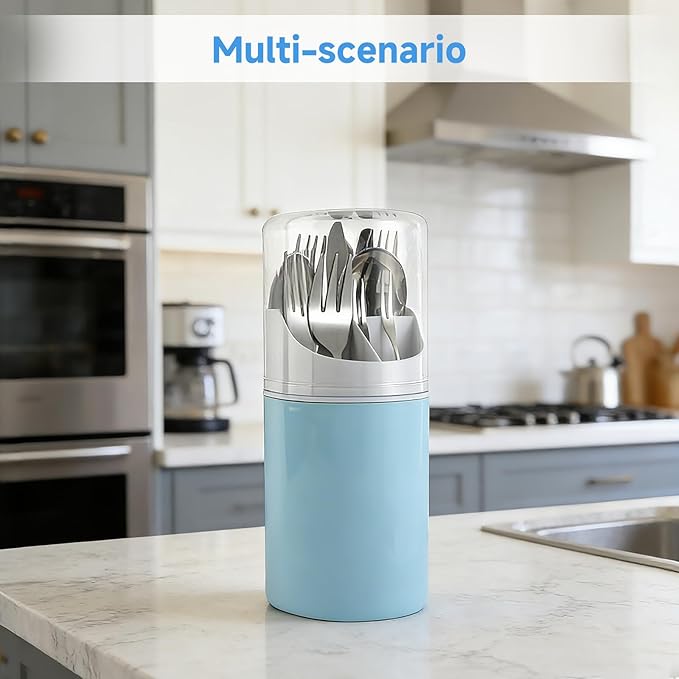 Johehe Toothbrush Organizer with Cover,4 Slots for Bathroom Toothbrush Holders,Dustproof Design,with Wall Mounted,Electric Toothbrush Holder and Toothpaste Holder,Bathroom Countertop Storage