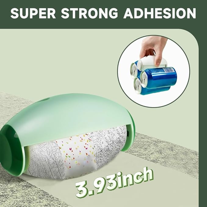 Washable Lint Roller, Portable & Reusable Lints Roller, Travel Lint Roller Mini Lint Rollers for Lints Hair, Clothes (White)