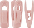 Trgowaul Light Pink Velvet Hangers - Strong Finger Clips for Thin Hangers, Perfect for Suits, Skirts, Pants & Baby Clothes