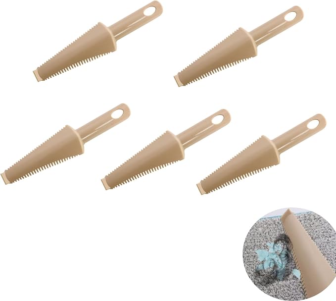 5 Pack Flat Mop Cleaning Scraper Microfiber Pads Brush Cleaner Heavy Duty Hair Removal Tool Attachment for Wet Dry Spray Mops Head Floor Buckets System