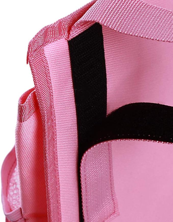 Bunk Bed Organizer - Bedside Storage Caddy with Pocket, Hanging Organizer for Camp, Dorm, Room, Hospital Bed Rail and More (Pink)