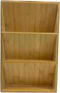 Spice Drawer Organizer for Cabinet, 3 Tier Bamboo Spice Rack Tray for Drawer, Kitchen Seasoning Organizer for Countertop Cupboard Pantry