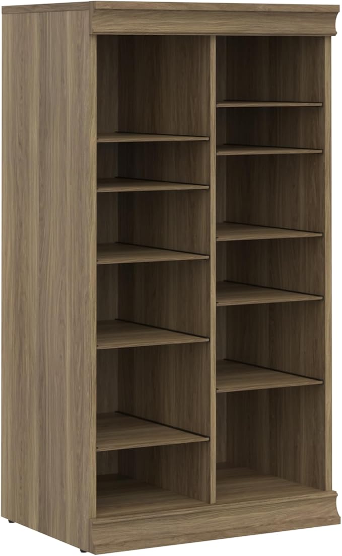 ClosetMaid Modular Adjustable Divided Storage Shelving Unit Organizer, 15.94-Inch D x 40.3-Inch H x 21.38-Inch W, Sand