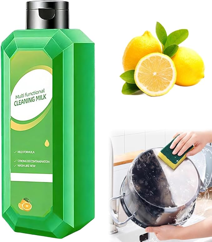 Kafia Powerful Multifunctional Cleaner,Multifunctional cleansing milk,Cleaning Milk House Cleaner,Multi-Scene Household Strong Decontamination Cleaning Milk (1 PCS)