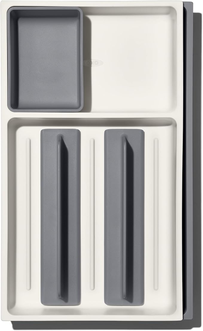 OXO Good Grips Drawer, Large Expandable Kitchen Tool Organizer, White