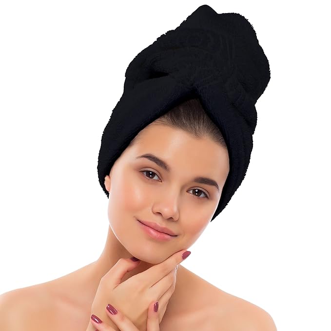 Eurow Microfiber Salon Towels – Bleachproof, Ultra Absorbent & Quick Drying – Soft, Lightweight & Durable for Hair Styling, Beauty, Barber & Spa Use, 16 x 29 Inches, 20-Pack, Black