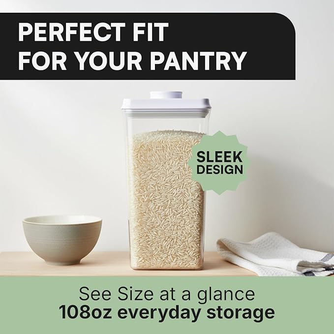 Bop Top | Airtight Meal Prep Containers with Lids | Food Storage Container Sets | Snack and Overnight Oats Fridge Organizer | Pantry and Kitchen Organization