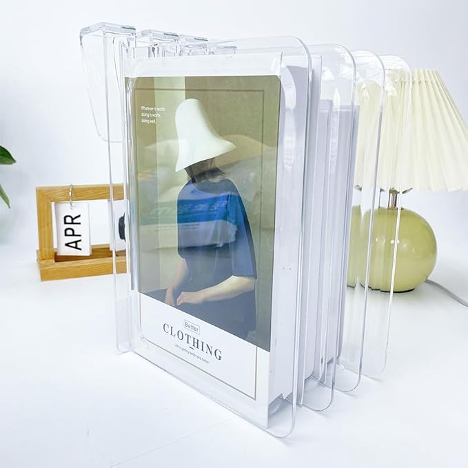 6 Pack Acrylic Shelf Dividers for Closet Organization, Clear Shelf Divider Fits Shelves of 0.4-1 Inch,Purse Organizer for Closet, Shelf Organizer, Closet Organizers and Storage