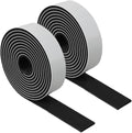 Felt Strips with Adhesive Backing – Furnigear Heavy Duty Cuttable Felt Tape Roll Furniture Pads for Chair Legs - Protecting Hardwood Floors, Chair Wall Protector (Black, 80 x 1 x 0.14 Inch)