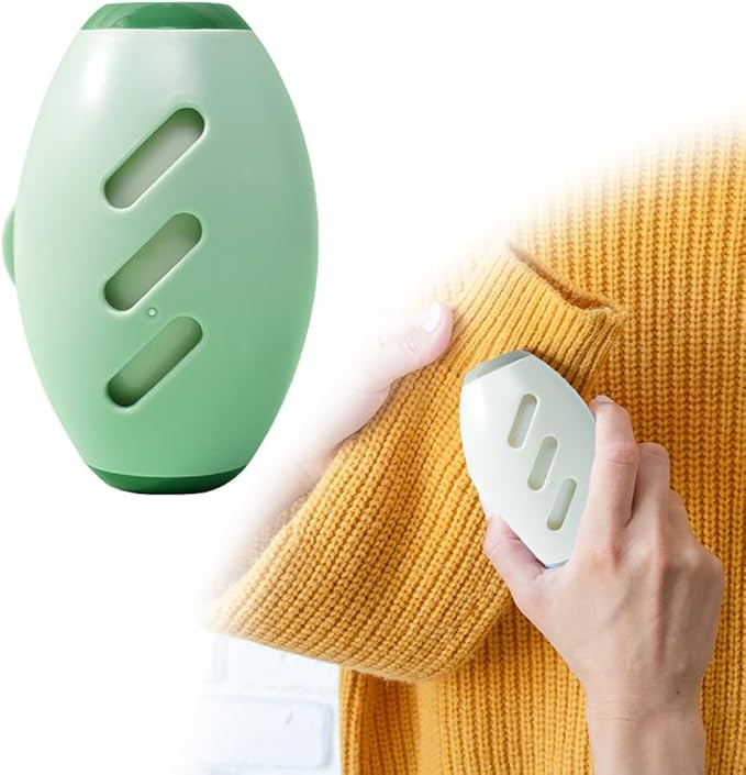 Washable Lint Roller, Portable & Reusable Lints Roller, Travel Lint Roller Mini Lint Rollers for Lints Hair, Clothes (Green)