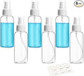 ZEJIA 6 Pack Small Spray Bottle, 2.7oz/80ml Travel Spray Bottle, Empty Fine Mist Spray Bottles, Refillable Mini Spray Bottles with Labels