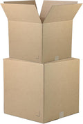 The Boxery 18"x14"x12" Brown/Kraft Corrugated Cardboard Shipping Boxes 25-Pack | Mailing, Packing, Moving & Storage for Business/Home – Durable - Eco-Friendly, Recyclable - Made in the USA