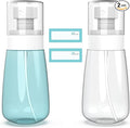 Pack 2 Small Spray Bottle Travel Size 3.39oz/100ml - Fine Mist Mini Empty Spray Bottles - Leak Proof - for Toners, Face & Hair Mist