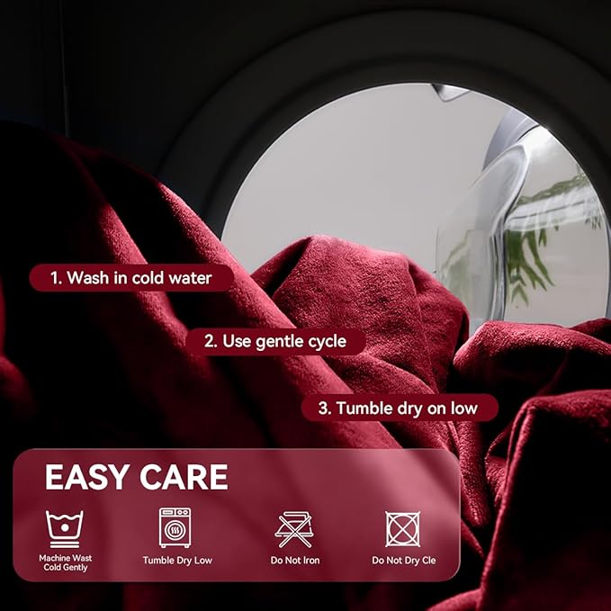 Waterproof Blanket for Couples - Love Blankets Stain Proof, Absorbent, Leakproof, Reversible, Plush Cozy & Washable - Waterproof Couch Cover Ideal for Bed/Couch, Dogs/Cats(80"x90", Wine red/Black)