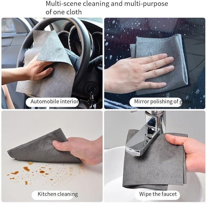 Microfiber Cleaning Cloth - 5/10 Pcs (40 * 30cm) Reusable, Ultra Absorbent Microfiber Towel For Kitchen, Dust,Dish Cleaning and Car Washing Clot(5)
