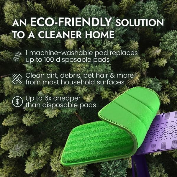 Heavy Duty Microfiber Mop Refill Pads - Extra Thick, Premium Quality Mop Pad Replacements Refills for Wet and Dry Mopping Up Dirt, Dust, Dog Hair and Cat Hair