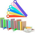 48PCS 12x2inch Library Book Dividers for Shelves with Stickers (Centimeters, 6.8 * 29)