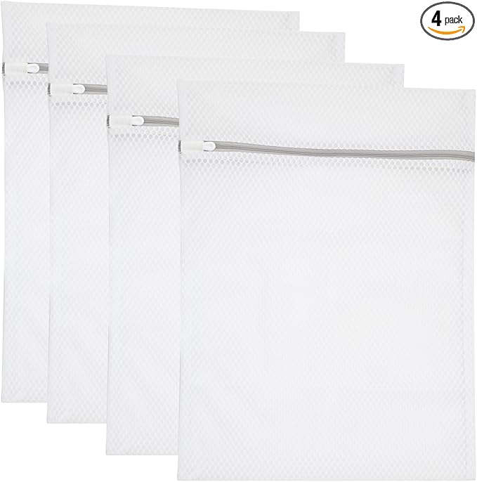 Set of 4 Mesh Laundry Bags, 12 x 16 Inches lingerie bags for Laundry (4)