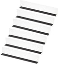 PATIKIL 6 Pack Shelf Dividers for Closet Organization, 13.8x1.57x2.4 Acrylic Magnetic Closets Separator Kitchen Cabinet Shelves Under Bed Blocker for Bedroom Kitchen Office, Clear