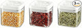 Felli Flip Tite Airtight Storange Container for Pantry Kitchen (4" Regular 0.5QT 3pk)