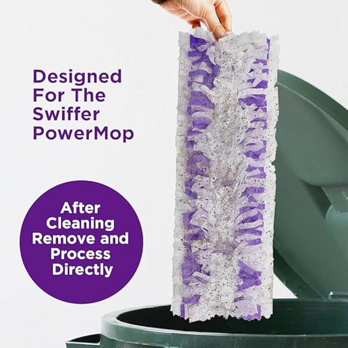 Replacement for S.wiffer PowerMop Disposable Mop Pads Multi-Sided Cleaning, Compatible with S.wiffer PowerMop for All Safe Floors，20 Count