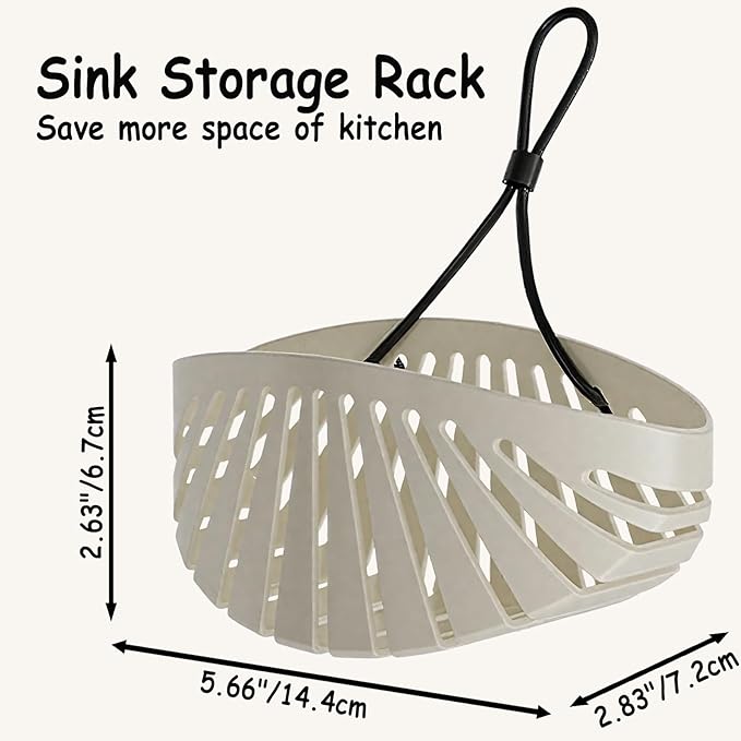 Sponge Holder for Kitchen Sink Suction,Kitchen Sink Organizer Caddy Holder,Dish Sponge Holder