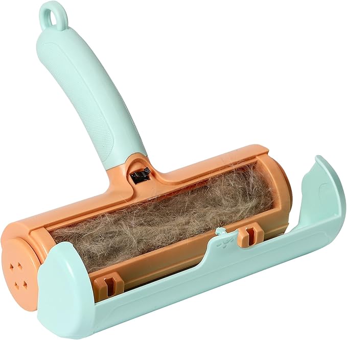 SESAMIU Reusable Pet Hair Remover Roller for Dog & Cat Hair – Lint Roller for Couch, Furniture, Carpet, Clothes & Car – Self-Cleaning Dog Hair Lint Roller and Cat Hair Remover for Home