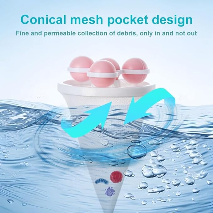 Laundry Hair Catcher, 2025 New Floating Hair Filtering Mesh Removal Pet Hair Remover for Laundry Reusable Washer Hair Catcher Hair Filter Bag Lint Catcher for Washing Machine (Purple, 3pcs)