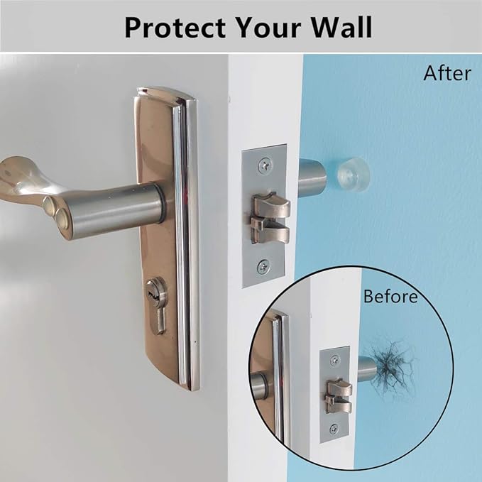 Wall Protectors from Door Knobs 12PCS, Door Knob Wall Protector, Door Stoppers for Wall, Door Stoppers Wall Protector, Door Handle Stopper