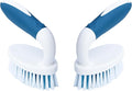 PHYEX Scrub Brush, 2 Pack Household Cleaning Brushes with Stiff Bristles, Scrubbing Brush for Carpet, Shower, Bathtub, Kitchen, Pool Tile, Bathroom Scrubber, Small