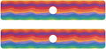 Wavy Rainbow Color Stripes Kitchen Sink Splash Guard Sink Faucet Mat Faucet Handle Drip Catcher Drain Mats for Kitchen Bathroom Countertop Absorbent Dish Drying Pad 2Pack 30x5.4IN