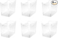 Sterilite Medium Shelf Bin with Handles, Plastic Storage Container for Organizing Shelving, Closet, Pantry, and Countertops, Clear, 6-Pack