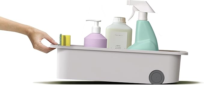 Joseph Joseph CupboardStore Easy-Access Wheeled Storage Caddy – Under-Sink Kitchen Organizer, Made from Recycled Plastic