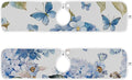 Sink Faucet Absorbing Mat Kitchen Sink Splash Guard Splash Faucet Drip Catcher for Bar RV Bathroom 2PCS 23.6x5.5in Watercolor Hydrangea Butterfly