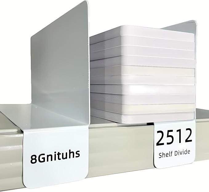 Shelf dividers/Wire Shelf dividers/Shelf Divider/Medicine Cabinet Labels/Bookshelf dividers/Library Shelf Labels/Tall Shelf dividers/Book dividers for Shelves 50 PCS 25CM*21CM