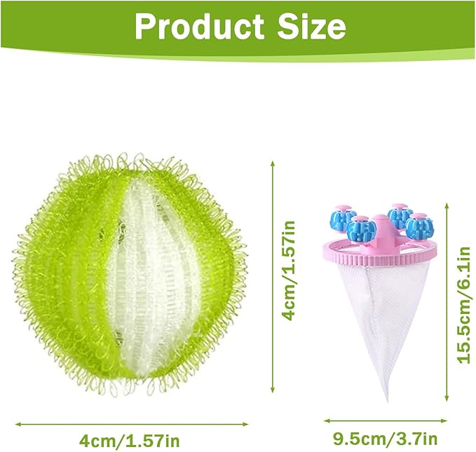 12PCS Pet Hair Remover for Laundry,Reusable Laundry Pet Hair Catcher,Dog Hair Remover for Laundry,Washing Machine Lint Catcher for Dog & Cat Hair,Effectively Removes Lint,Hair and Debris from Clothes