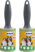 Sunroda Lint Roller Pet Hair Value Pack of 500 Sheets, Extra Sticky Lint Remover for Dog & Cat Fur, Clothes, Furniture, Couches Reusable Rollers for Fuzz, Fluff & Hair (White, 2 Count / 500 Sheets)