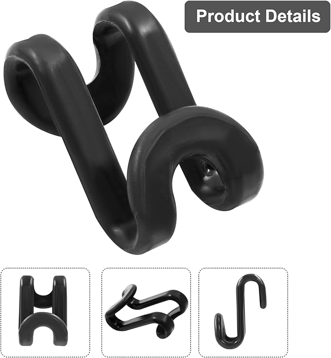 100 PCS Clothes Hanger Connector Hooks, Heavy Duty Space Saving Hanger Hooks for Hangers Saves Closet Space