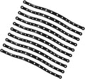 10 pcs Plastic Hanger Display Strips for Clothing Stores Space Saving Hanger Connectors Classic Black Plastic Strips for Organizing and Displaying Clothes Multipurpose and Sturdy