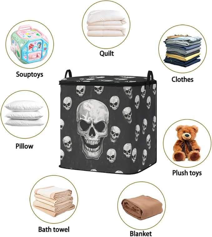 2pcs closet organizers and storage under bed,clothing blanket sweater sheet bedding comforter duvet quilt pillow toy storage bags with lids,dorm room essentials for containers 95L