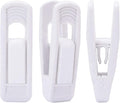 Trgowaul Velvet Hangers Clips, Pants Hangers Velvet Clips, Strong Finger Clips Perfect for Thin Velvet Hangers (60pc, White)