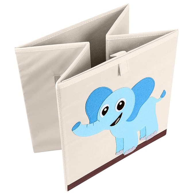 CLCROBD Foldable Animal Cube Storage Bins Fabric Toy Box/Chest/Organizer for Kids Nursery, 13 inch (Butterfly)