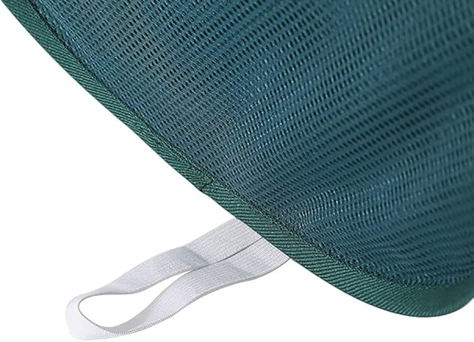 Rubruan 4 Piece Popup Mesh Laundry Basket Durable Handles Collapsible Laundry Baskets Folding Clothes Pastic Hamper for Laundry Room College Dorm (Green)